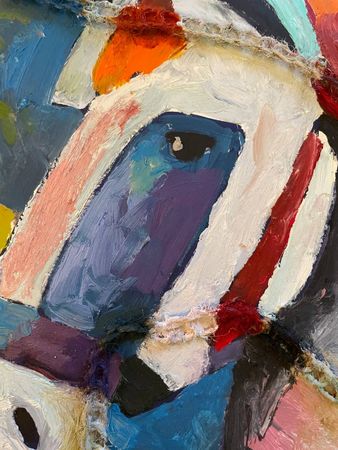 Татьяна Федоровская (Авторская графика - 
                  42 x 59 см) НА МАЛЕНЬКОМ КОНЕ