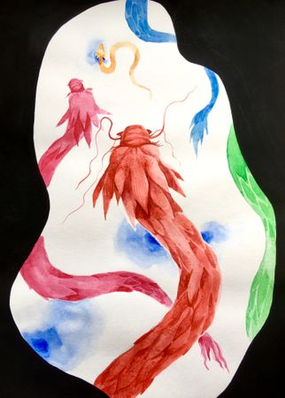 Мария Черепанова (Авторская графика - 
                  29 x 42 см) Мчаться/Мысли