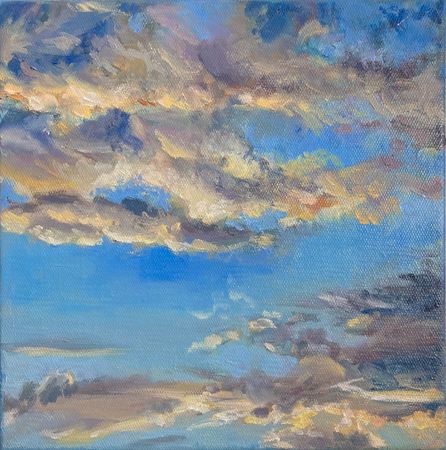 Юлия Главатских (Картина, живопись - 
                  30 x 30 см) Золотой час IV