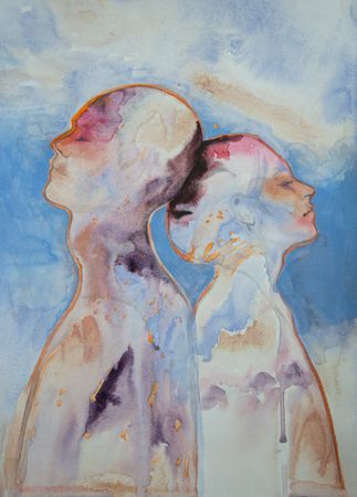 Елизавета Журавлева (Авторская графика - 
                  29 x 40 см) Любовь