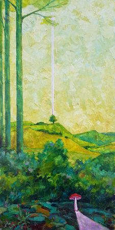 Александр Буданов (Картина, живопись - 
                  30 x 60 см) Нисхождение