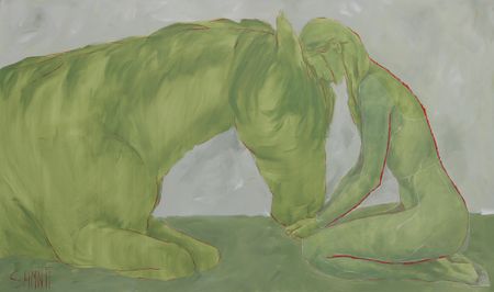 Shomina Ti (Картина, живопись - 
                  200 x 120 см) В потоке