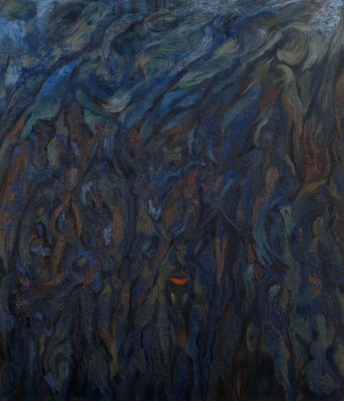 Юнна Никитина (Картина, живопись - 
                  60 x 70 см) Пейзаж о вечности и забвении