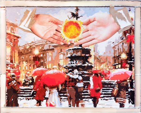 Ирина БАСТ (Картина, живопись - 
                  50 x 40 см) Вам нужно немного солнца