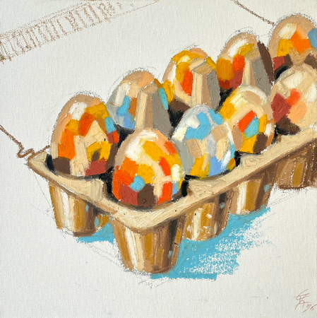 Эвелина Чернуцкая (Авторская графика - 
                  30 x 30 см) Стабильность