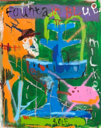 Vangranda (Картина, живопись - 
                  80 x 100 см) FOUNTAIN BLUE