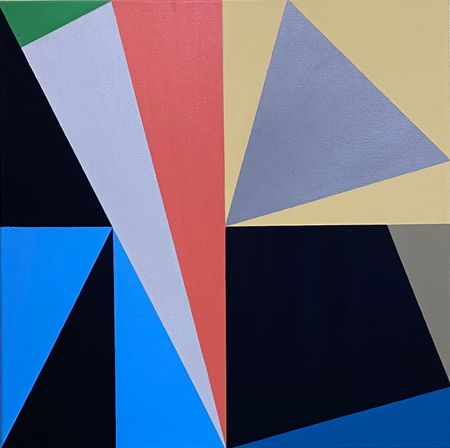 Юрий Ростиславский (Картина, живопись - 
                  50 x 50 см) Морфология треугольника