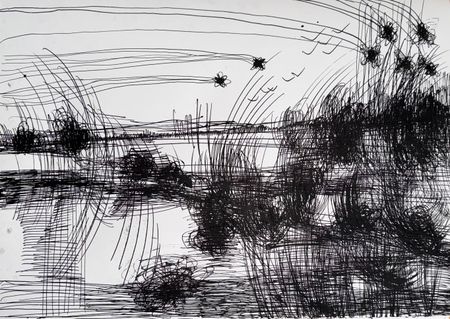 Маргарита Чигодайкина (Авторская графика - 
                  59.4 x 42 см) Абсолютное поле 9