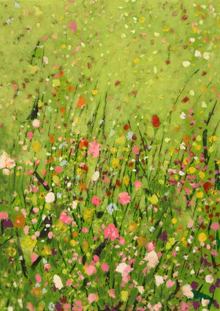 Анна Ганина (Картина, живопись - 
                  50 x 70 см) Summer flowers