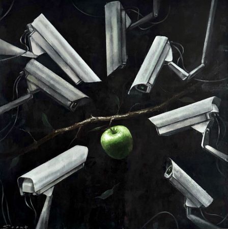 Лера Стонт (Картина, живопись - 
                  100 x 100 см) Обсервация