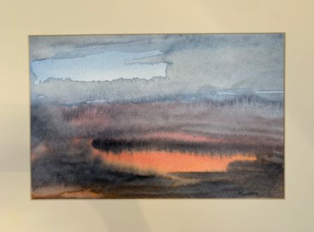 Ольга Кожевникова (Авторская графика - 
                  30 x 20 см) Sunset in the Florida