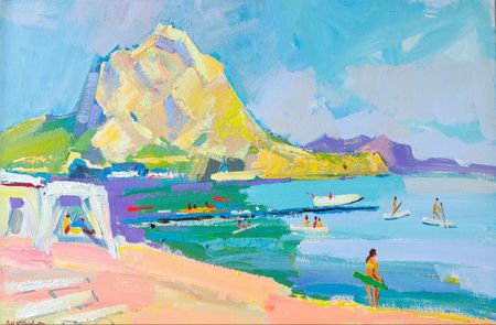 Олеся Лишаева (Картина, живопись - 
                  55 x 40 см) Новый Свет. Пляж