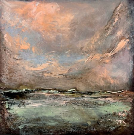 Екатерина Звездина (Картина, живопись - 
                  100 x 100 см) Пробуждение