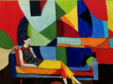 Ольга Чужакова (Картина, живопись - 
                  60 x 40 см) В выходной