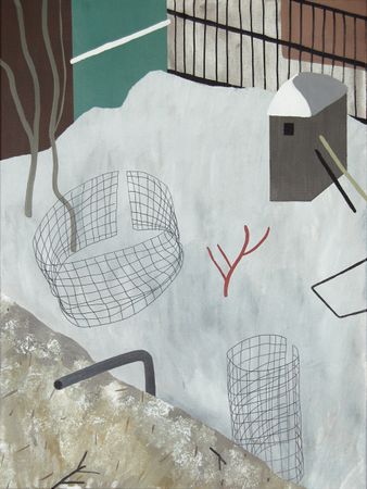 Анна Мельниченко (Картина, живопись - 
                  60 x 80 см) Двор