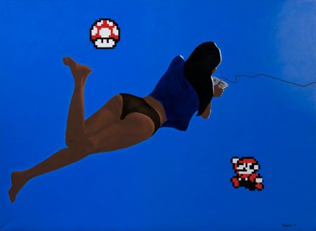 Марсель Ялалов (Картина, живопись - 
                  150 x 110 см) Super Mario