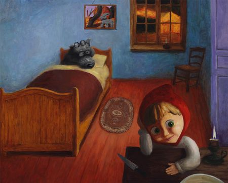 Лариса Шелиховская (Авторская графика - 
                  73 x 60 см) Красная Шапочка