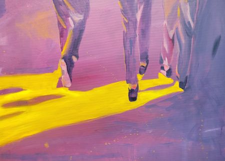 Надежда Прадес (Картина, живопись - 
                  70 x 50 см) Ноги