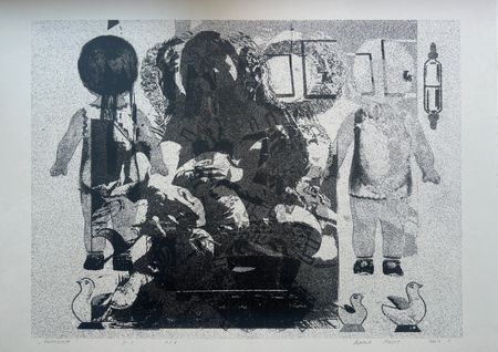 Дарья Мазур (Графика печатная - 
                  60 x 45 см) Настоящее