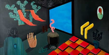 Леша Мелки (Картина, живопись - 
                  80 x 40 см) BRAIN GUM