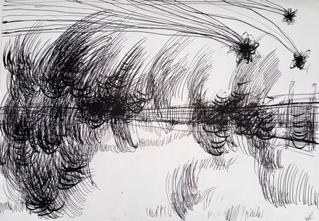 Маргарита Чигодайкина (Авторская графика - 
                  59.4 x 42 см) Абсолютное поле 5