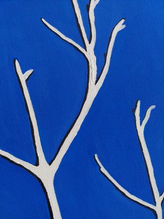 Оливия Лем (Картина, живопись - 
                  40 x 40 см) Деревья