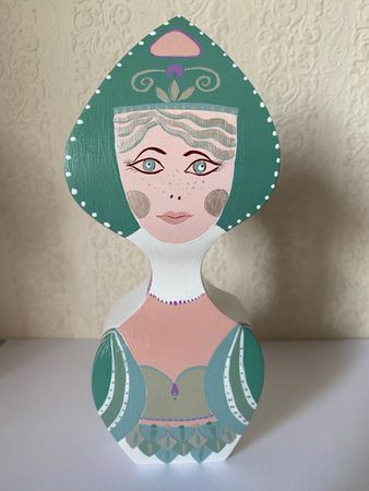 Марина Тийк (Скульптура - 
                  7.5 x 21 см) Дева Сирин
