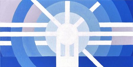 Юлия Мананникова (Картина, живопись - 
                  60 x 30 см) Blue