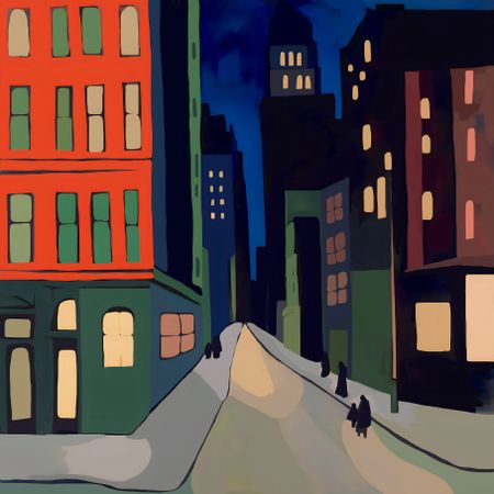 Нина Цориева (Картина, живопись - 
                  70 x 70 см) New York