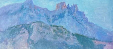 Екатерина Потапова (Картина, живопись - 
                  80 x 30 см) Ай-Петри