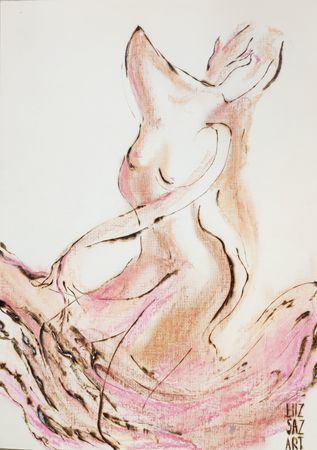 Елизавета Сазонова (Авторская графика - 
                  30 x 40 см) Огниво