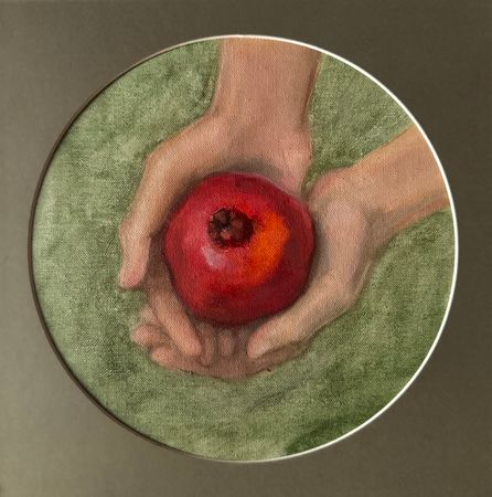 Екатерина Феоктистова (Авторская графика - 
                  25 x 25 см) Руки матери