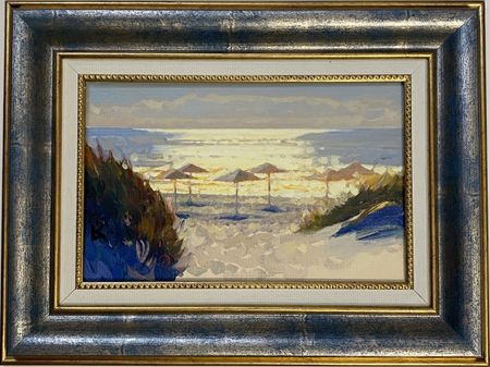 Алексей Кротов (Картина, живопись - 
                  37 x 27 см) Жаркое солнце. Янтарный пляж
