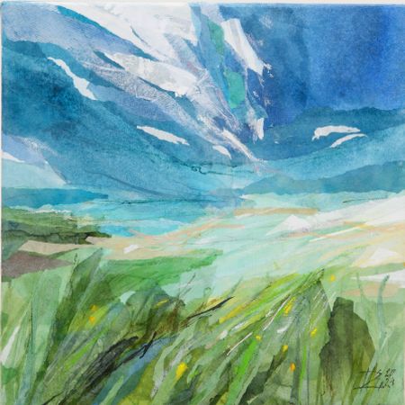Алена Черных (Картина, живопись - 
                  30 x 30 см) ЮЖНЫЙ ВЕТЕР