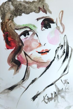 Людмила Кылыч (Авторская графика - 
                  21 x 29 см) My darling