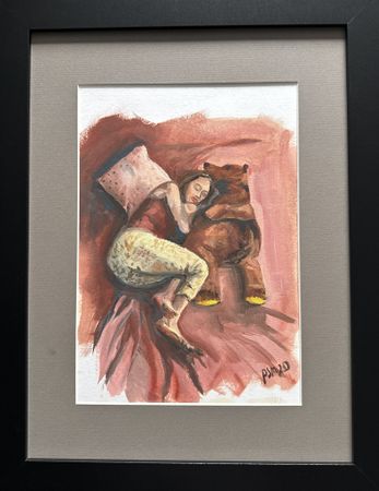 Светлана Пузанова (Авторская графика - 
                  35 x 45 см) Грусть