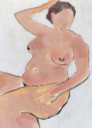 Дарья Петухова (Авторская графика - 
                  10.5 x 14.8 см) Натурщица