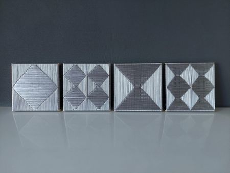 Надежда Денисова (Объект - 
                  80 x 20 см) Сет из четырех декоративных панно
