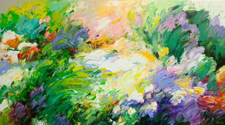 Валерий Хаттин (Картина, живопись - 
                  180 x 100 см) Мелководье