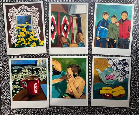 Лена Запрудских (Картина, живопись - 
                  120 x 100 см) Полароидное лето #2