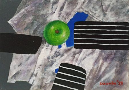Денис Саунин (Картина, живопись - 
                  33 x 24 см) Притяжение