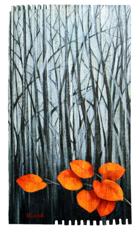 Нодар Хохобашвили (Картина, живопись - 
                  41 x 65 см) Поздний листопад