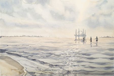 Юлия Третьякова (Авторская графика - 
                  56 x 38 см) Светлогорский Солярис
