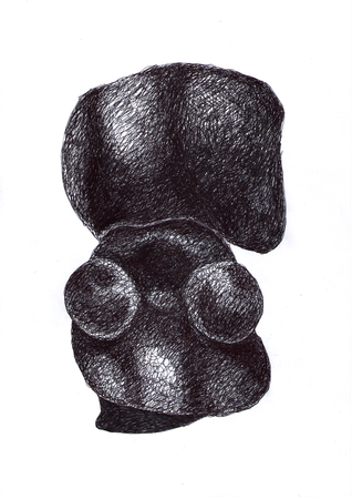 Игорь Добрун (Авторская графика - 
                  21 x 29.7 см) Sketches for Morton Feldman's Clarinet and String Quartet (1983) <5>