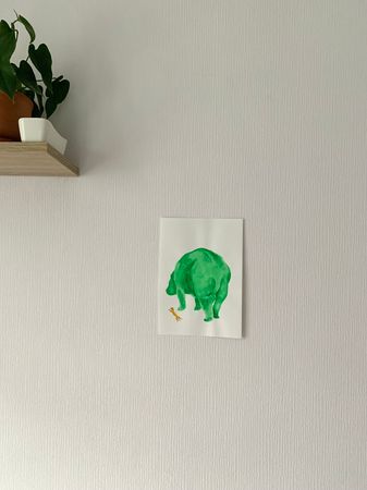 Мария Черепанова (Авторская графика - 
                  21 x 29.7 см) Бегемот и ласка