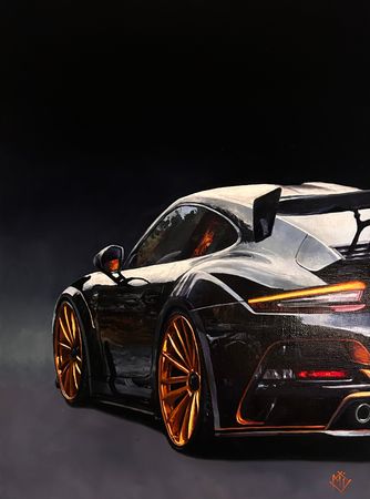 Илья Мартынов (Картина, живопись - 
                  45 x 60 см) Porsche