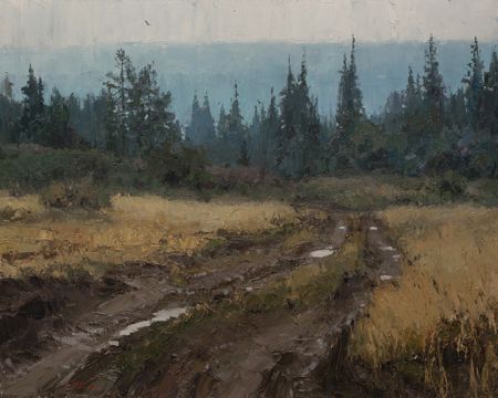 Евгений Бурцев (Картина, живопись - 
                  100 x 80 см) Дорога в вечность