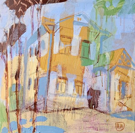 Ирина Ильина (Картина, живопись - 
                  40 x 40 см) Дача Рябушинского