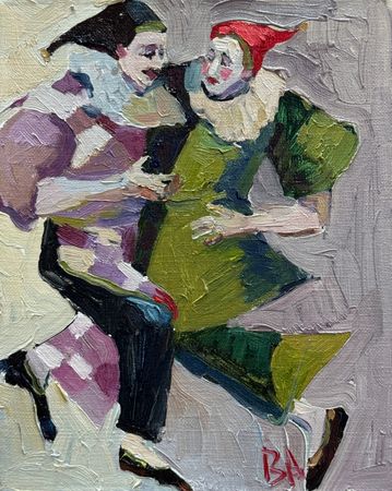 Анна Голубь (Картина, живопись - 
                  20 x 25 см) Веселье 2