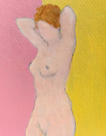 Дарья Петухова (Авторская графика - 
                  10.5 x 14.8 см) Натурщица